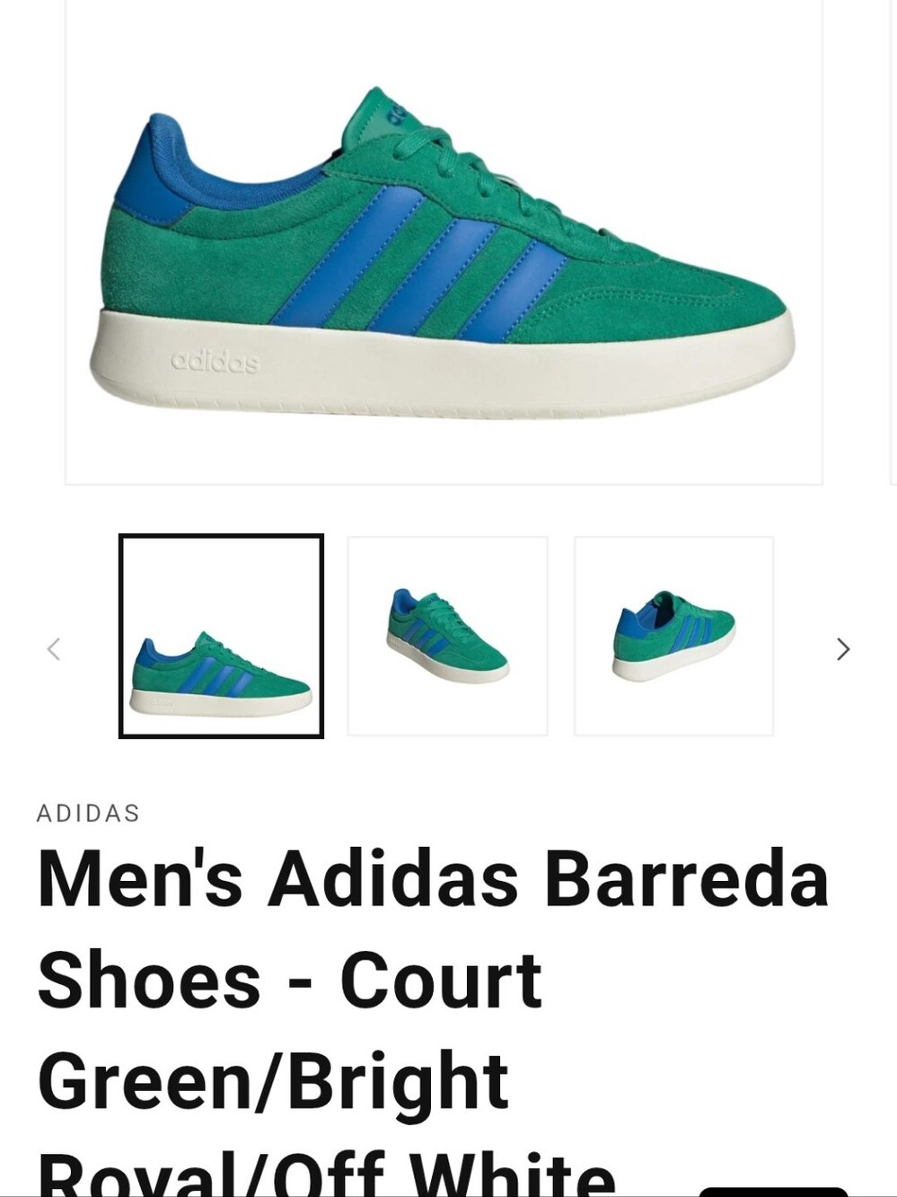 Men Adidas  Teal & Blue Sneakers
